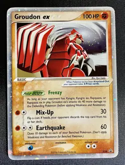 2006 Pokemon Black Star Promo #038 Groudon EX-HOLO Silver Border Vintage - Image 1