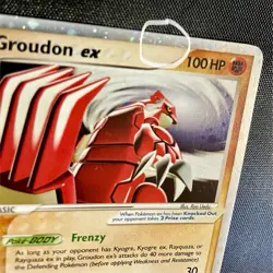 2006 Pokemon Black Star Promo #038 Groudon EX-HOLO Silver Border Vintage - Image 4