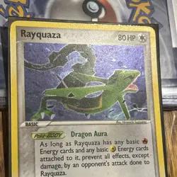 Pokemon TCG Rayquaza Ex Deoxys 22/107 HOLO Rare Vintage 2005 - SWIRL - Image 4