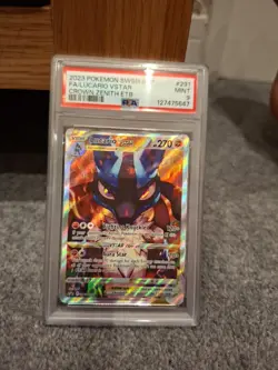 2023 Pokemon Swsh Bsp Fa Lucario Vstar Crown Zenith Etb 291 Psa 9 - Image 1