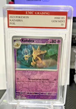 KADABRA #068/185 FOIL Pokemon 2023 Card GRADED 10 MINT TCG CCG - Image 1