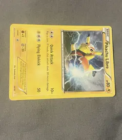 Pikachu Libre Pokemon Card! 30/30 XY Trainer Kit Holo Common 2016 Basic HP 100 - Image 3