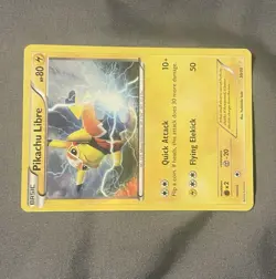 Pikachu Libre Pokemon Card! 30/30 XY Trainer Kit Holo Common 2016 Basic HP 100 - Image 4