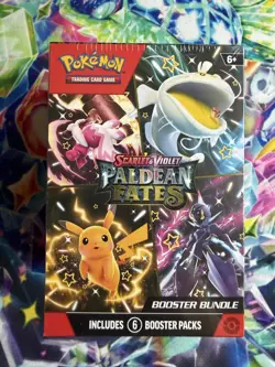 Pokemon TCG Scarlet & Violet Paldean Fates Booster Bundle, 6-Pack, New Sealed - Image 1