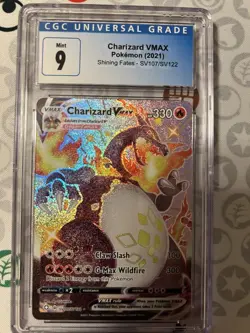 Pokemon TCG: Shining Fates - Charizard VMAX SV107 Shiny Vault Secret Rare CGC 9 - Image 3