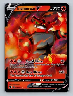 Pokemon Champion's Path #08/73 Incineroar V Ultra Rare - Image 1