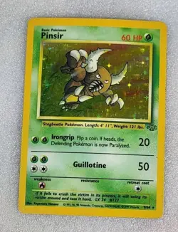 Pinsir 9/64 HP/DMG Jungle WoTC Unlimited Holo Pokemon TCG - Image 1