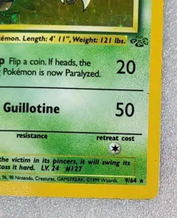 Pinsir 9/64 HP/DMG Jungle WoTC Unlimited Holo Pokemon TCG - Image 5