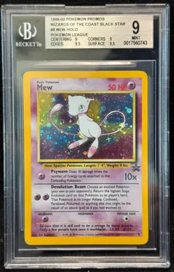 Mew Holo 9 BGS 9 - 2000 Pokemon WOTC Wizards Promos - Image 1