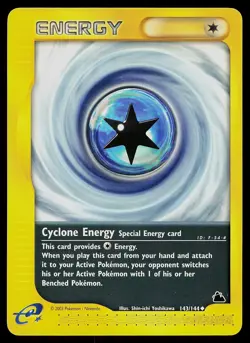 Pokemon Card - Cyclone Energy Skyridge 143/144 Uncommon - Image 1