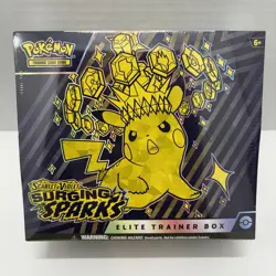 Pokemon TCG Surging Sparks Elite Trainer Box ETB Factory Sealed - Image 1