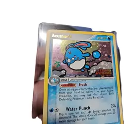 Pokemon TCG Azumarill Holo EX Team Rocket Returns Stamp MP 1/109 - Image 2