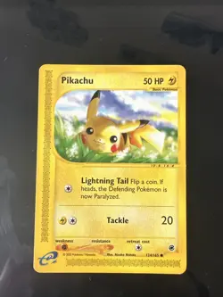 Pokemon TCG Pikachu Expedition 124/165 Regular Common LP/exc - Image 1