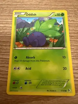 2012 Pokemon Oddish 1/149 Boundaries Crossed Regular - Image 1