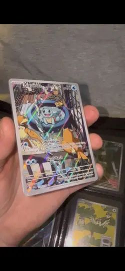 Squirtle 148/142 Stellar Crown Illustration Rare Pokemon - Image 1