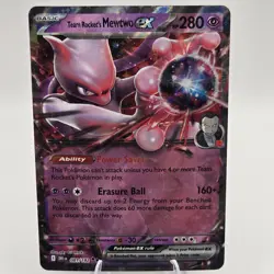 Pokemon TCG Team Rocket’s Mewtwo ex 81/182 Destined Rivals Double Rare *NM* - Image 1