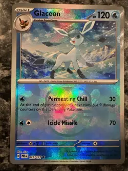 Glaceon 025/131 - Master Ball - Pokemon Prismatic Evolutions - English NM/M 💎 - Image 1