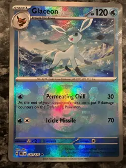 Glaceon 025/131 - Master Ball - Pokemon Prismatic Evolutions - English NM/M 💎 - Image 2