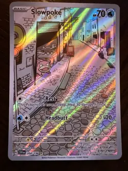 Pokemon Slowpoke 204/198 Illustration Rare Scarlet & Violet Base Set Full Art NM - Image 2