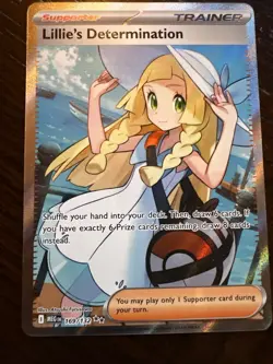 Lillie's Determination - 169/132 Ultra Rare ME01: Mega Evolution NM Pokemon Card - Image 2