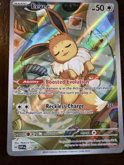 Pokemon Eevee Promo SVP-173 Prismatic Evolutions Pack Fresh Near Mint - Image 1