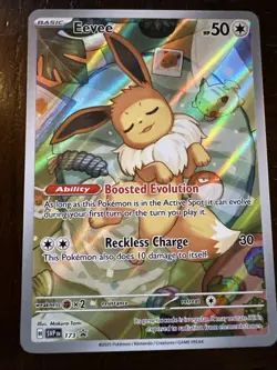 Pokemon Eevee Promo SVP-173 Prismatic Evolutions Pack Fresh Near Mint - Image 2