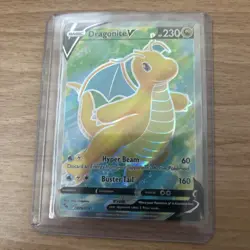 DRAGONITE V 076/078 NM ENGLISH! POKEMON GO FULL ART HOLO USA SELLER!!! - Image 1