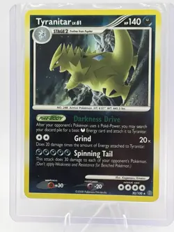 Pokemon TCG Tyranitar 30/100 Stormfront Reverse Holo - Image 1