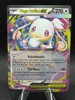 Mega Audino ex 172/217 Holo Pokemon Ascended Heroes NM - Image 1