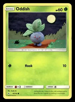 Oddish (6) SM - Unbroken Bonds Pokemon Card #6/214 - Image 1