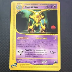 Pokemon Alakazam Skyridge 2/144 Rare 100 HP Stage 2 Regular Card 2003 English - Image 1