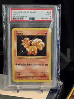 1999 POKEMON CARD VULPIX #68/102 BASE SET SHADOWLESS PSA 9 MINT! - Image 1