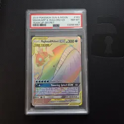 Pokemon Card - Magikarp & Wailord GX 183/181 Secret Rare Team Up - PSA 8 - Image 1