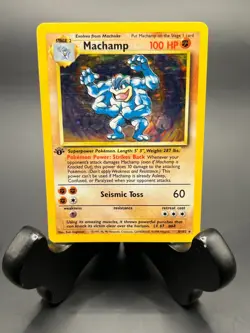 Machamp 8/102 Deck Exclusives Holo First Edition Vintage Pokemon Trading Card - Image 1