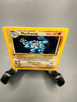 Machamp 8/102 Deck Exclusives Holo First Edition Vintage Pokemon Trading Card - Image 3