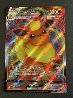 Pokemon TCG Flareon VMAX Full Art Evolving Skies 18/203 - Image 2