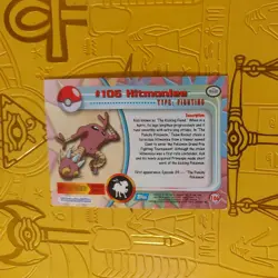 2000 Topps Chrome Series 2 - Pokemon Hitmonlee #106 - Image 3