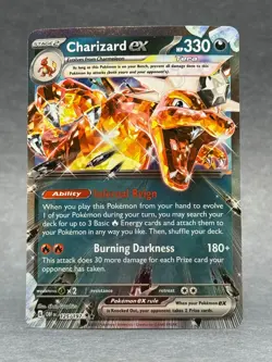 Pokemon - 125/197 Charizard ex SV03 Obsidian Flames OBF Double Rare Holo NM TCG - Image 1