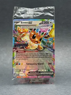 Pokemon - 075/131 Eevee ex Prismatic Evolutions Stamped Promo Holo Sealed NM TCG - Image 1