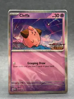 Pokemon - 037 Cleffa SV Scarlet & Violet OBF Promo Holo NM TCG Sealed - Image 1