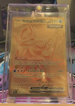 Pokemon TCG Walking Wake EX 178/131 SV Prismatic Evolutions GOLD HYPER RARE! - Image 1