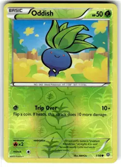 Oddish 1/98 XY - Ancient Origins Pokemon NM Reverse Holo - Image 1