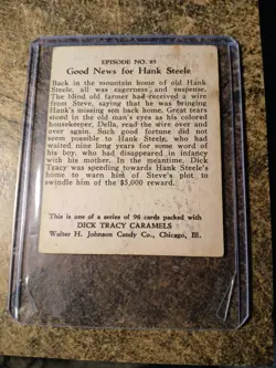 1937 DICK TRACY VINTAGE GUM CARDS #85 very good-excellent - Image 2