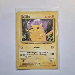 Pokemon TCG Pikachu Base Set 58/102 Regular 1999-2000 Wizards Common - Image 1