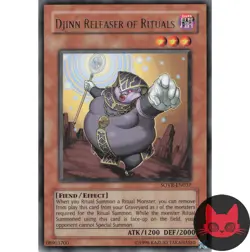 Yugioh Djinn Releaser of Rituals SOVR-EN037 Rare NM - Image 1