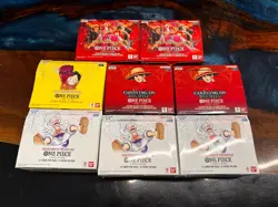 One Piece Lot Of EMPTY Booster Box OP-13 OP-05 English *Empty* box’s only x8 - Image 1