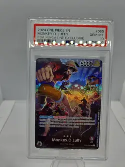 2024 One Piece PSA Magazine Exclusive Monkey D Luffy #060 PSA 10 GEM MINT 🔥 - Image 1