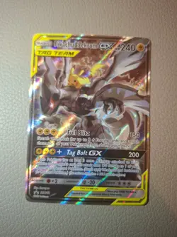 Pokemon TCG Pikachu & Zekrom GX Sun & Moon Team Up SM168 Holo Promo - Image 1