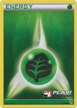 Grass Energy - 105/114 - Crosshatch Holo Play! Pokemon Promo LP, English Pokemon - Image 1