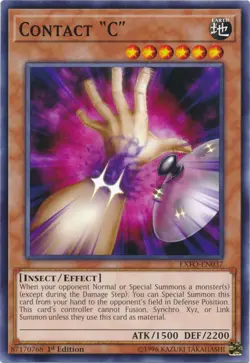 Contact "C" - EXFO-EN037 - Common - 1st Edition NM Yugioh Extreme Force - Image 1
